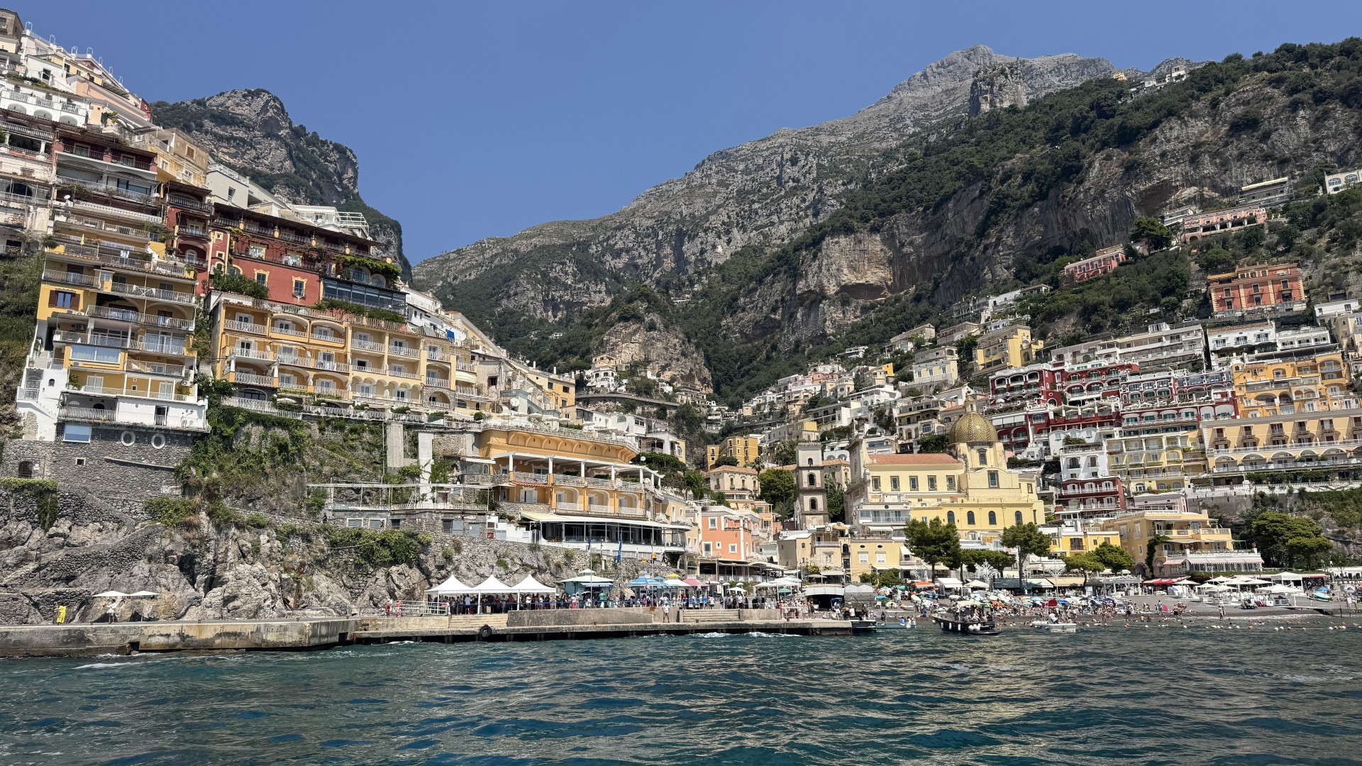 The port at Positano