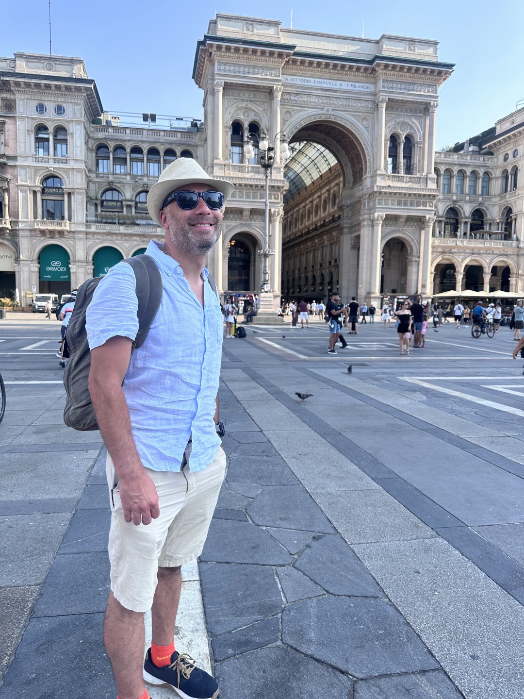 The last few days were spent in Milan and here's one of the few times you'll catch me in a fedora