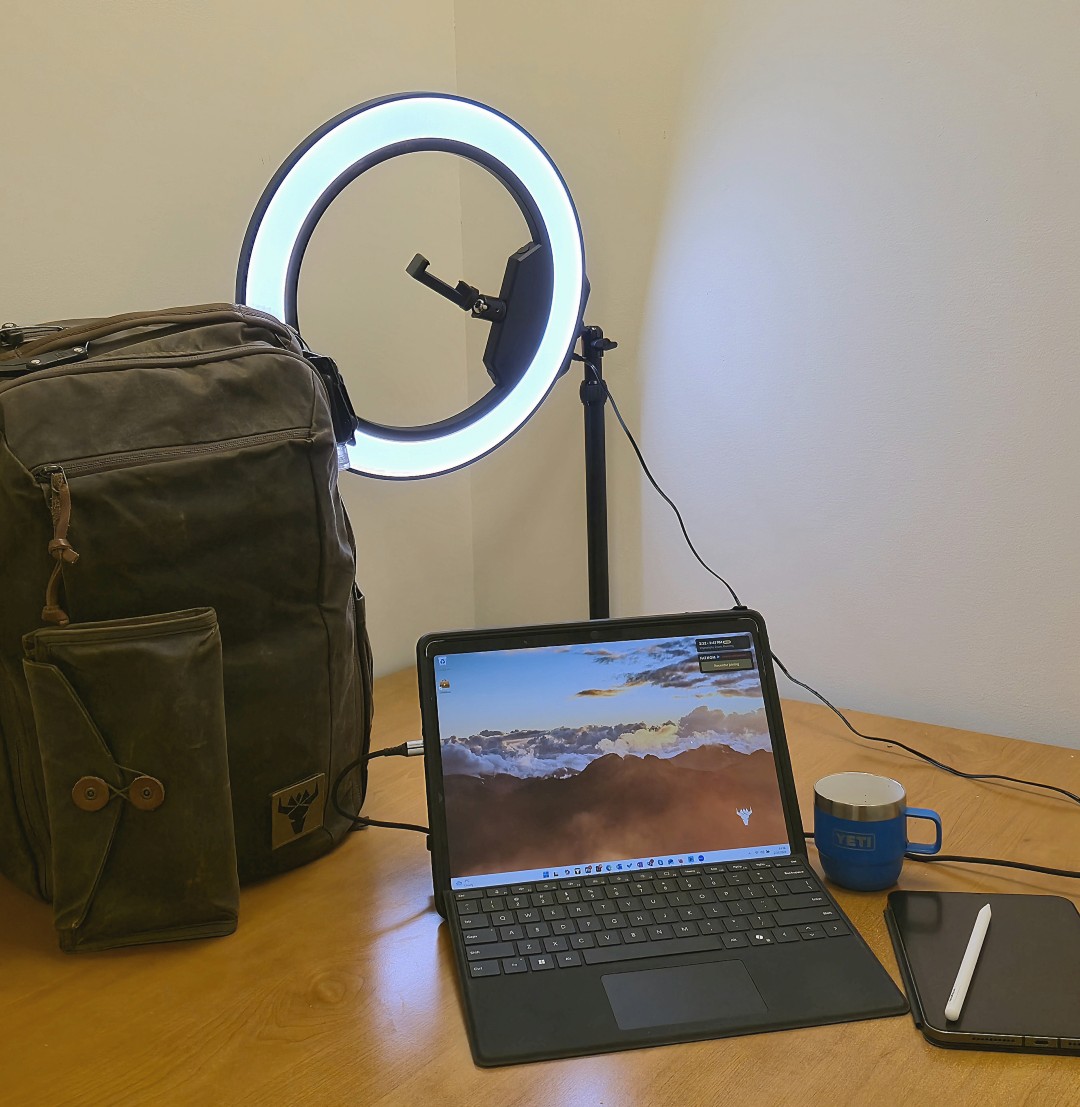 Getting ready for an interview with my Surface